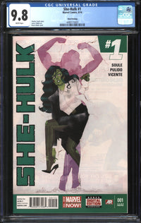 She-Hulk (2014) #1 Third Printing CGC 9.8 NM/MT