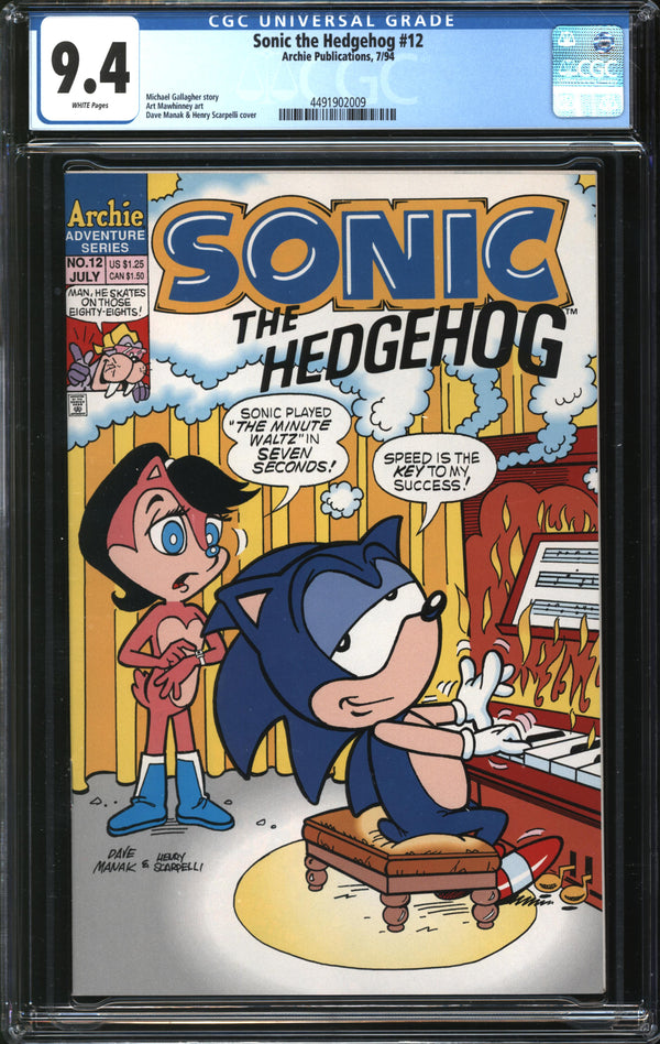 Sonic The Hedgehog (1993) #12 CGC 9.4 NM