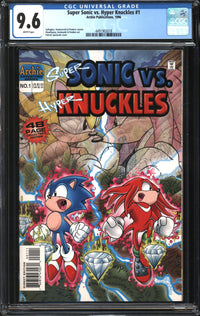 Super Sonic Vs. Hyper Knuckles (1996) #1 CGC 9.6 NM+