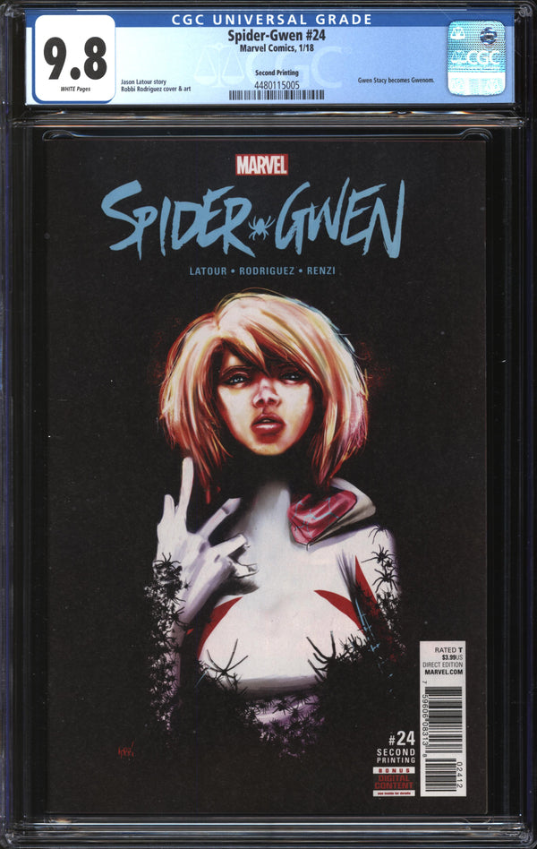 Spider-Gwen (Vol. 2, 2015) #24 Second Printing CGC 9.8 NM/MT