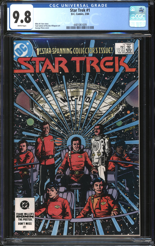 Star Trek (1984) #1 CGC 9.8 NM/MT