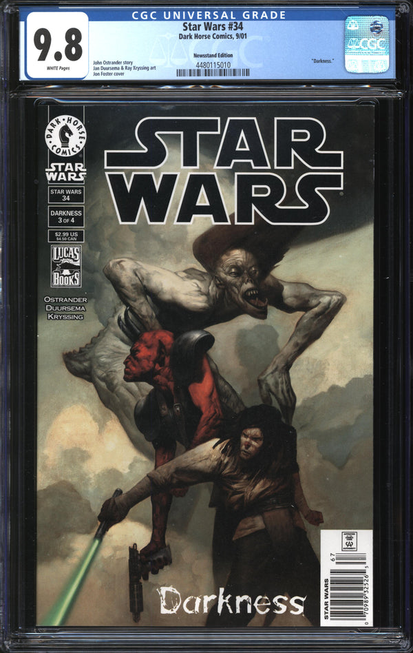 Star Wars (1998) #34 Newsstand Edition CGC 9.8 NM/MT