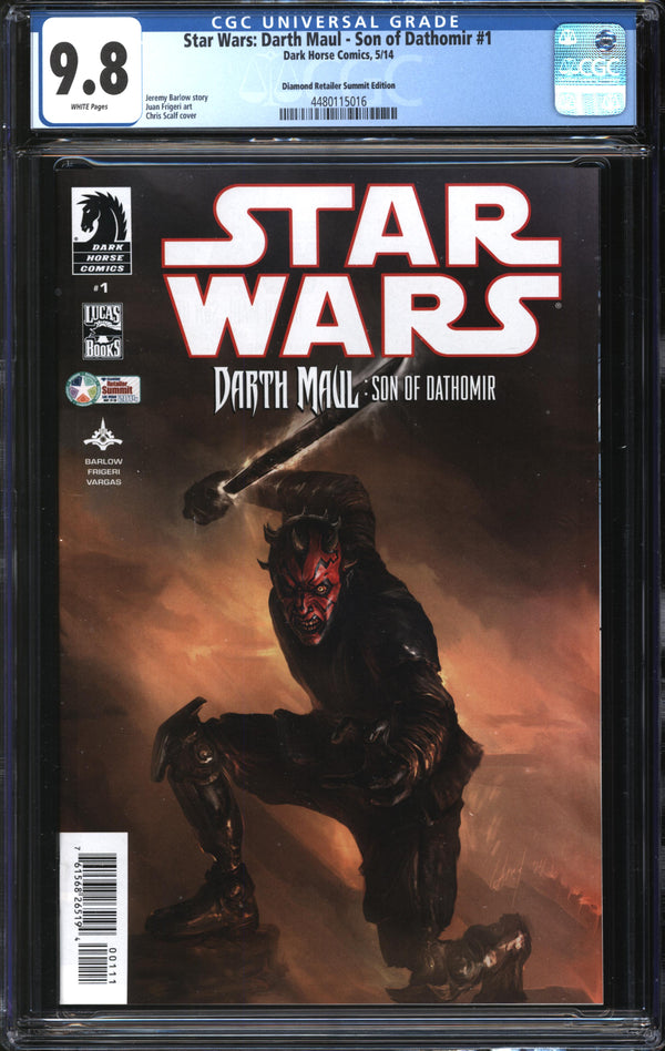 Star Wars: Darth Maul - Son Of Dathomir (2014) #1 Diamond Retailer Summit Edition CGC 9.8 NM/MT