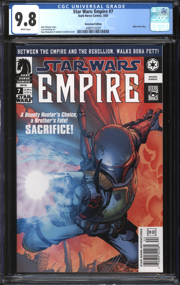 Star Wars: Empire (2002) #7 Newsstand Edition CGC 9.8 NM/MT