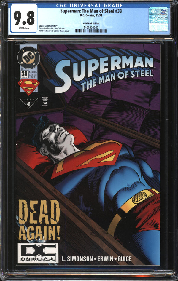 Superman: The Man Of Steel (1991) #38 Multi-Pack Edition/DC Universe Logo CGC 9.8 NM/MT