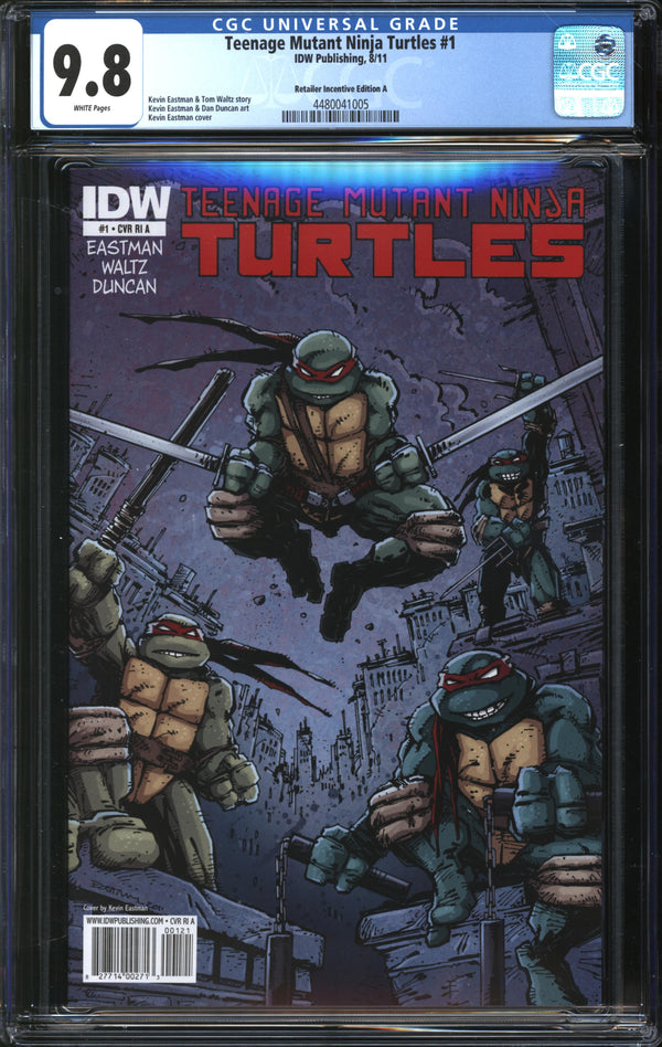 Teenage Mutant Ninja Turtles (2011) # 1 Retailer Incentive Edition A CGC 9.8 NM/MT