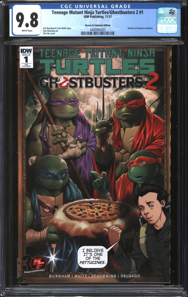 Teenage Mutant Ninja Turtles/Ghostbusters 2 (2017) #1 Heroes & Fantasies Edition CGC 9.8 NM/MT