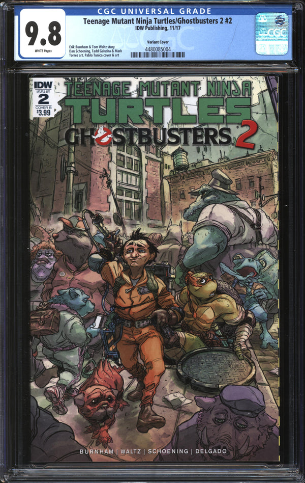 Teenage Mutant Ninja Turtles/Ghostbusters 2 (2017) #2 Variant Cover CGC 9.8 NM/MT