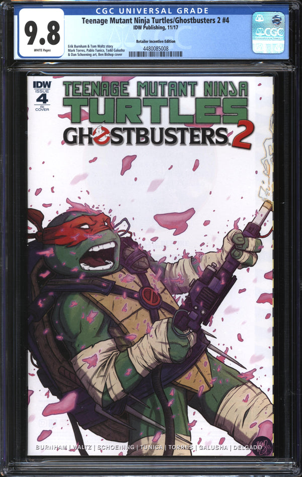 Teenage Mutant Ninja Turtles/Ghostbusters 2 (2017) #4 Retailer Incentive Edition CGC 9.8 NM/MT