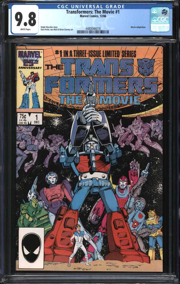 Transformers: The Movie (1986) #1 CGC 9.8 NM/MT