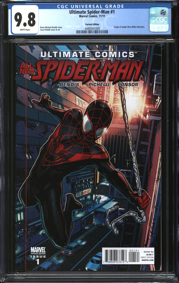 Ultimate Spider-Man (2011) # 1 Sara Pichelli Variant CGC 9.8 NM/MT