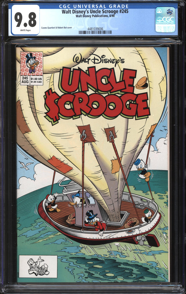 Walt Disney's Uncle Scrooge (1986) #245 CGC 9.8 NM/MT