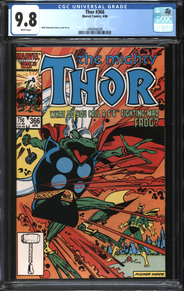 Thor (1966) #366 CGC 9.8 NM/MT