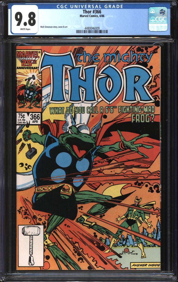 Thor (1966) #366 CGC 9.8 NM/MT