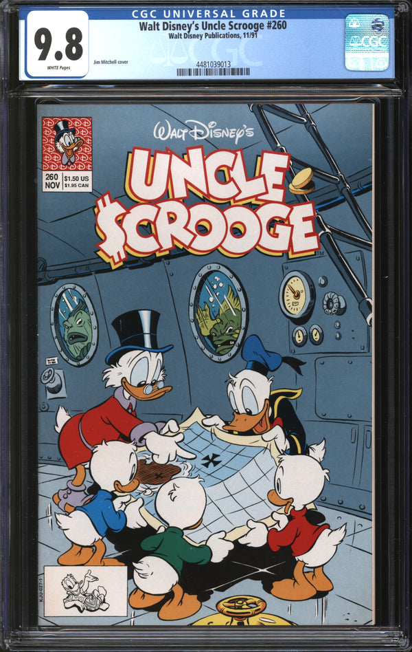 Walt Disney's Uncle Scrooge (1986) #260 CGC 9.8 NM/MT