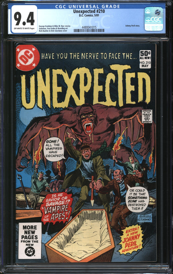 Unexpected (1968) #210 CGC 9.4 NM