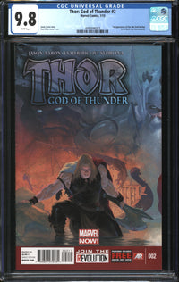 Thor: God Of Thunder (2013) #2 CGC 9.8 NM/MT