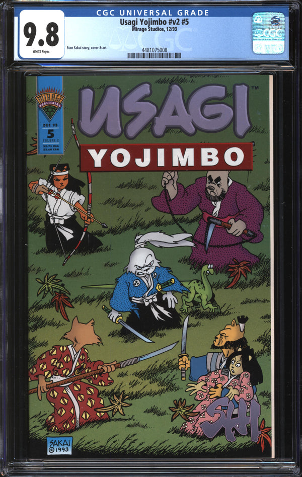 Usagi Yojimbo (1993) # 5 CGC 9.8 NM/MT