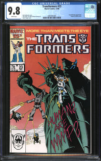 Transformers (1984) #23 CGC 9.8 NM/MT