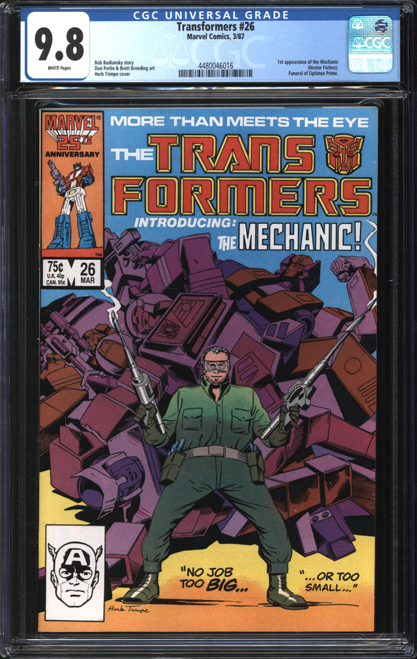 Transformers (1984) #26 CGC 9.8 NM/MT