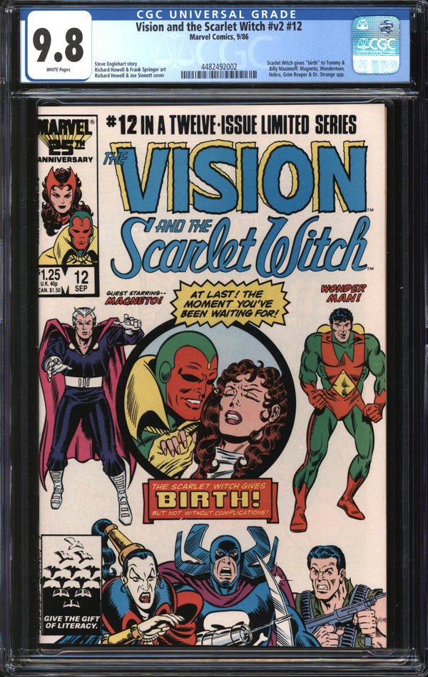 Vision And The Scarlet Witch (1985) #12 CGC 9.8 NM/MT