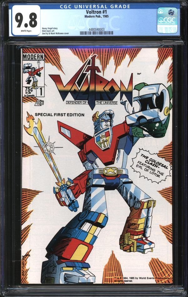 Voltron (1985) #1 CGC 9.8 NM/MT