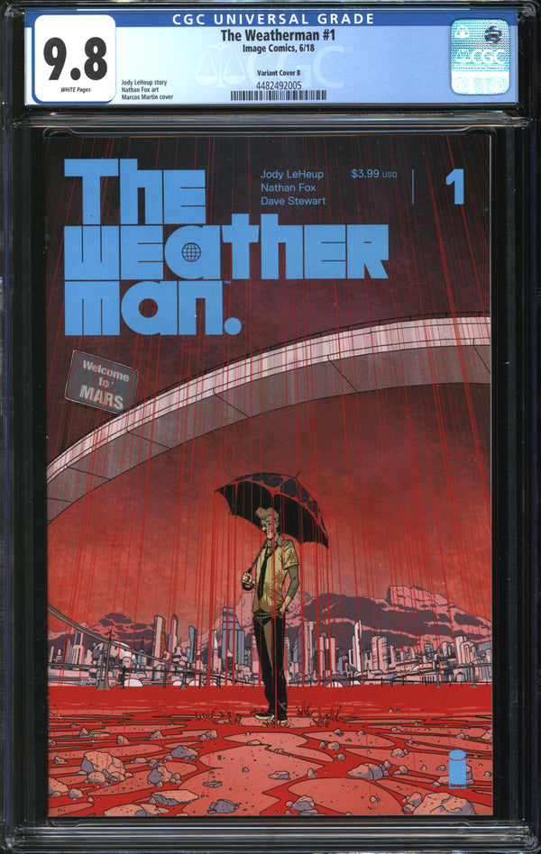 Weatherman (2018) #1 Marcos Martin Variant Cover B CGC 9.8 NM/MT