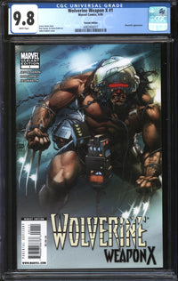 Wolverine: Weapon X (2009) #1 Adam Kubert Variant CGC 9.8 NM/MT