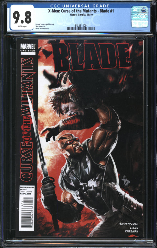 X-Men: Curse Of The Mutants - Blade (2010) #1 CGC 9.8 NM/MT