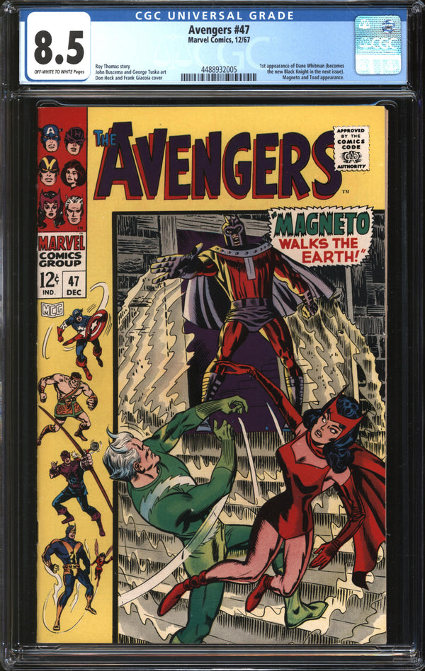 Avengers (1963) #47 CGC 8.5 VF+