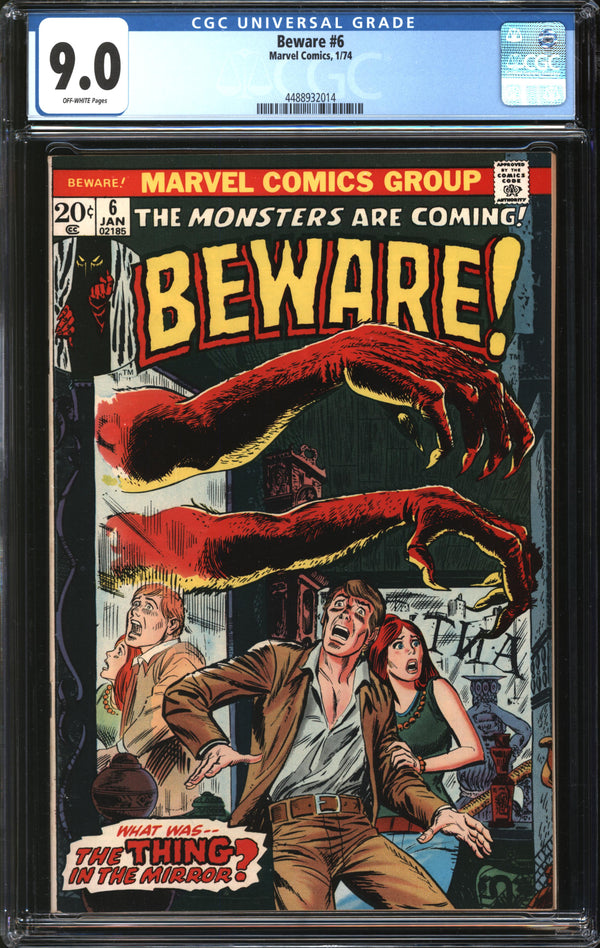 Beware (1973) #6 CGC 9.0 VF/NM