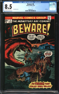 Beware (1973) #8 CGC 8.5 VF+