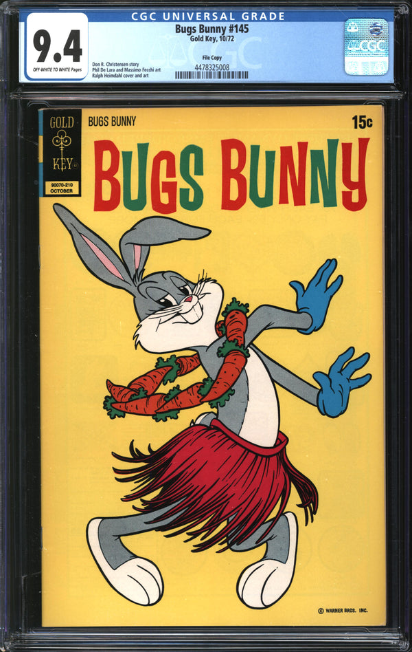 Bugs Bunny (1942) #145 File Copy CGC 9.4 NM