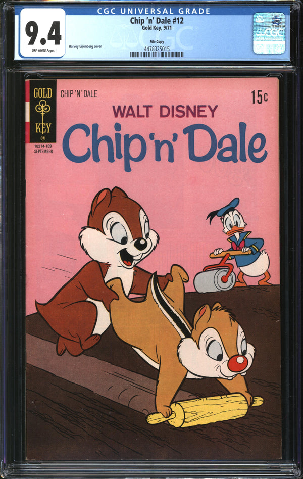 Chip 'n' Dale (1956) #12 File Copy CGC 9.4 NM