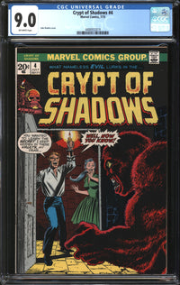 Crypt Of Shadows (1973) # 4 CGC 9.0 VF/NM