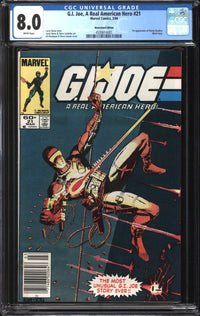 G.I. Joe, A Real American Hero (1982) # 21 Newsstand Edition CGC 8.0 VF