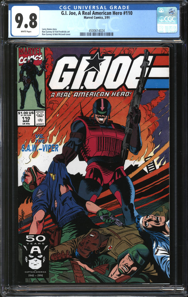 G.I. Joe, A Real American Hero (1982) #110 CGC 9.8 NM/MT