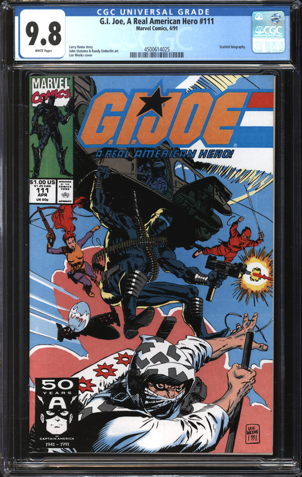 G.I. Joe, A Real American Hero (1982) #111 CGC 9.8 NM/MT