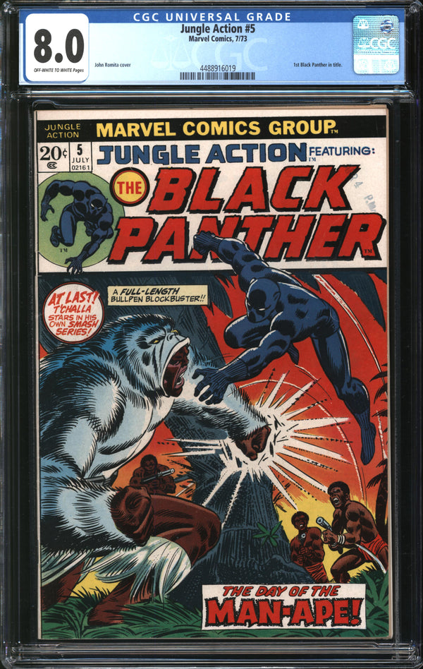 Jungle Action (1972) #5 CGC 8.0 VF