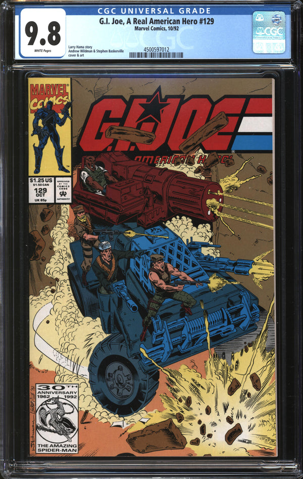 G.I. Joe, A Real American Hero (1982) #129 CGC 9.8 NM/MT