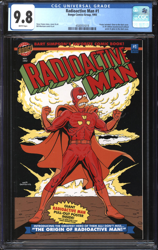 Radioactive Man (1993) #1 CGC 9.8 NM/MT