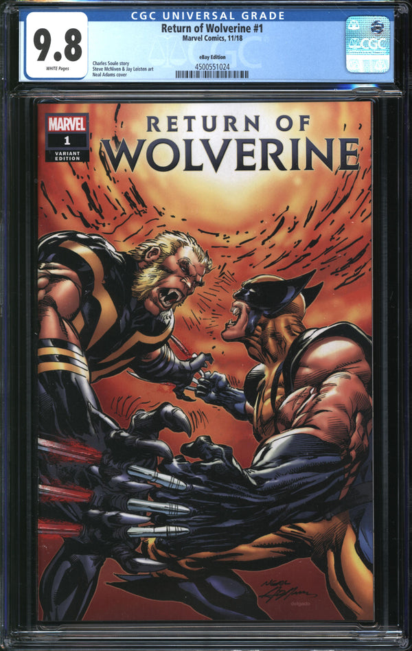 Return Of Wolverine (2018) #1 eBay Edition CGC 9.8 NM/MT