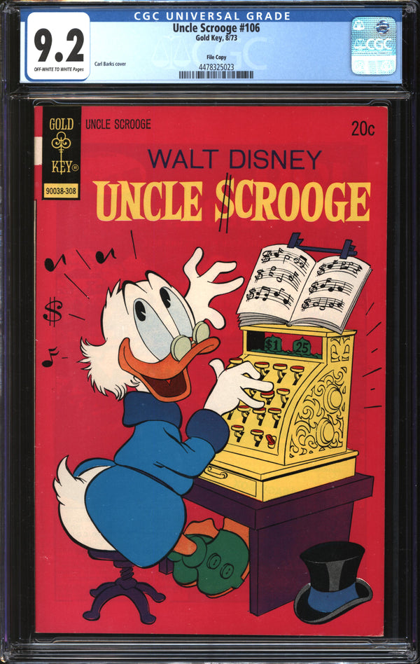 Uncle Scrooge (1952) #106 File Copy CGC 9.2 NM-