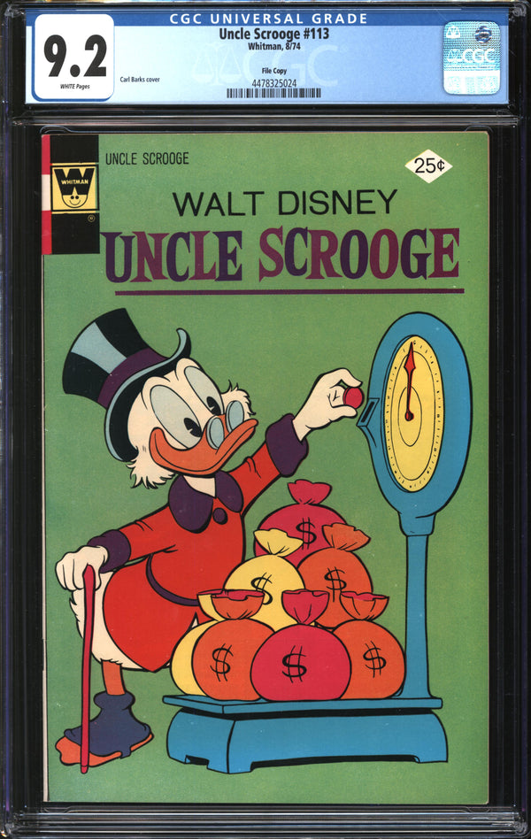 Uncle Scrooge (1952) #113 File Copy CGC 9.2 NM-