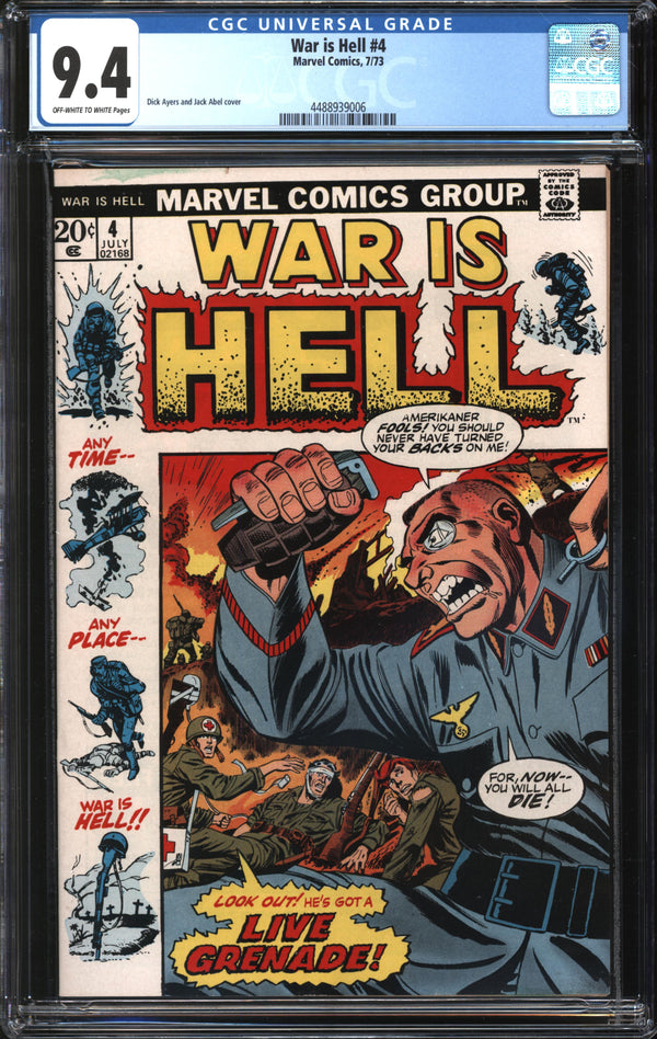 War Is Hell (1973) #4 CGC 9.4 NM