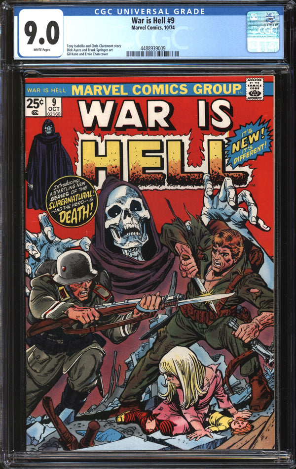 War Is Hell (1973) #9 CGC 9.0 VF/NM