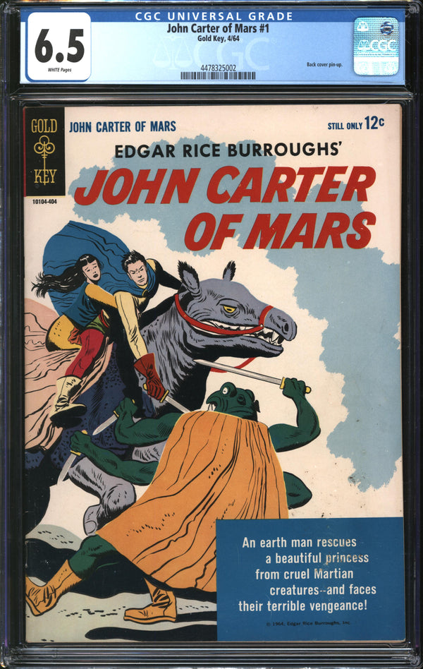 John Carter Of Mars (1964) #1 CGC 6.5 FN+