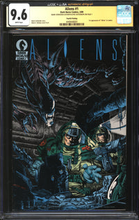 Aliens (1988) #1 CGC x JSA Signature Series 9.6 NM+ Signed Mark Verheiden