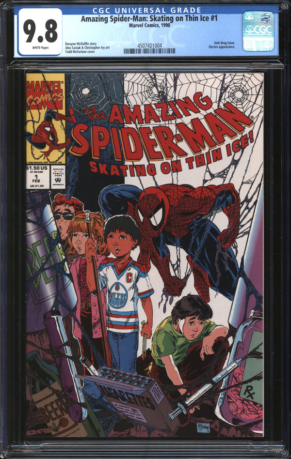 Amazing Spider-Man: Skating On Thin Ice (1990) #1 CGC 9.8 NM/MT