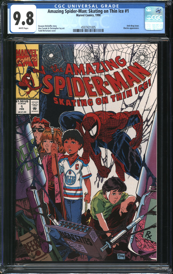 Amazing Spider-Man: Skating On Thin Ice (1990) #1 CGC 9.8 NM/MT